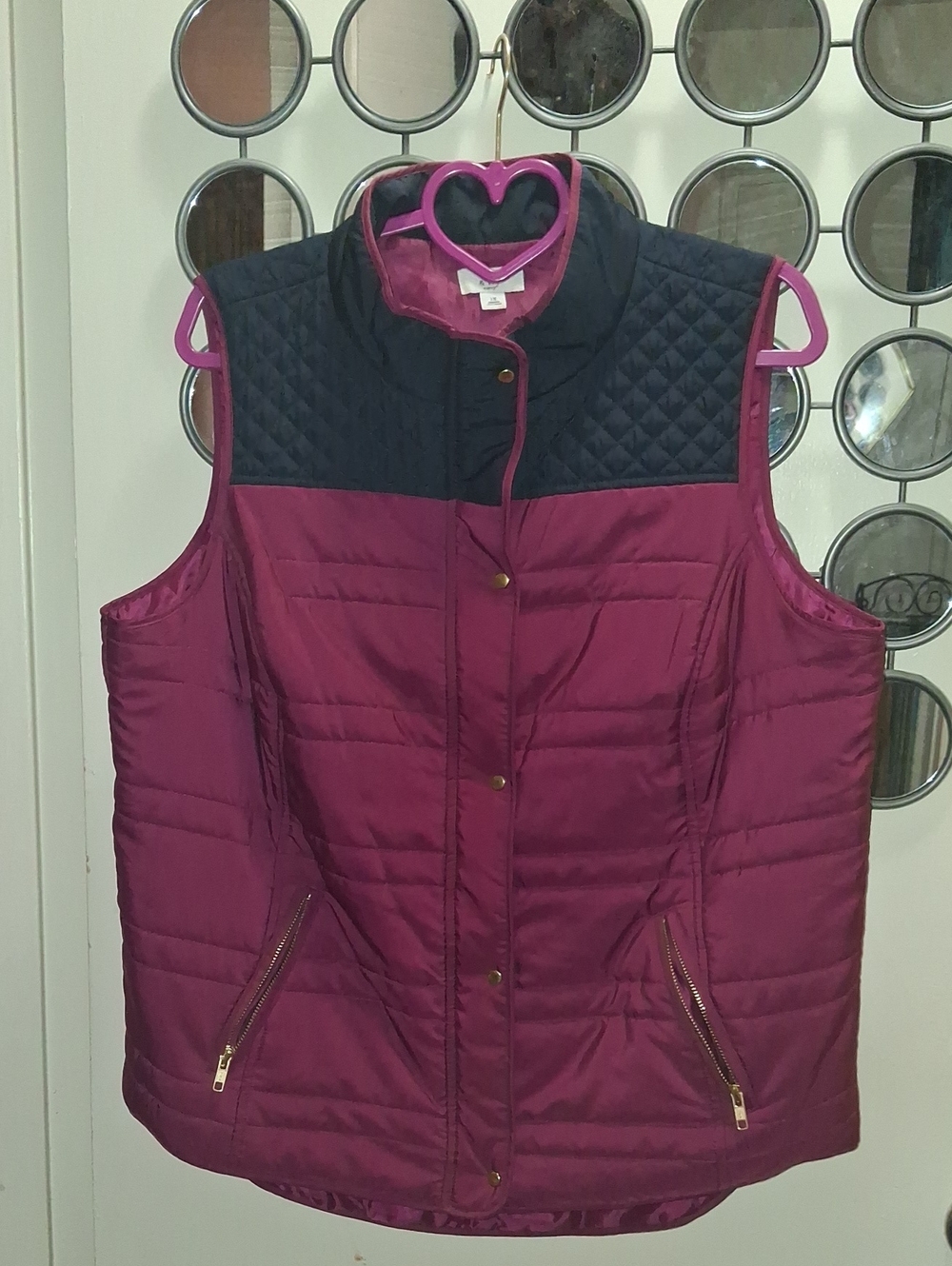 MAROON & NAVY Vest